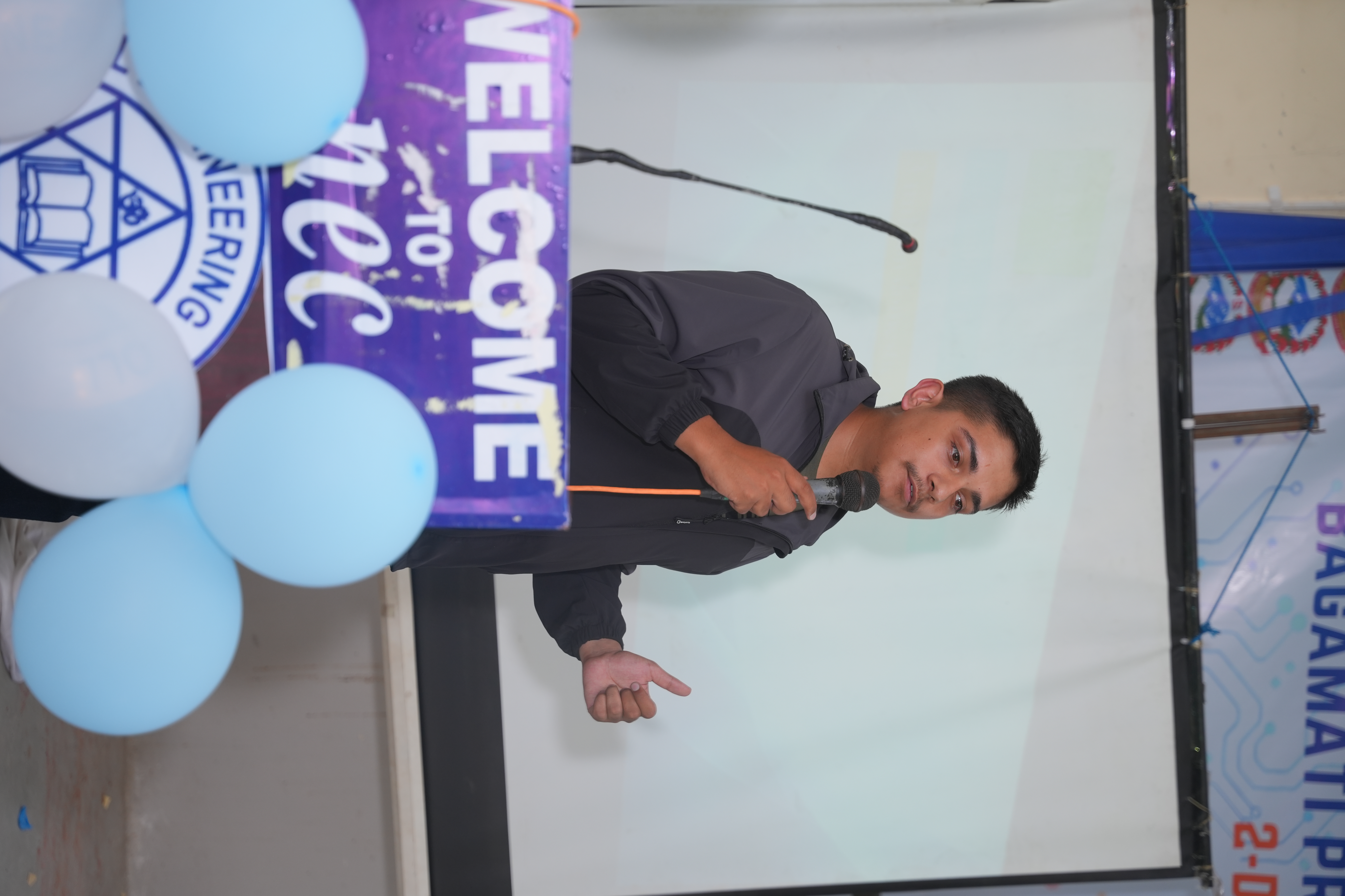 Presenting research at Nepal Engineering College